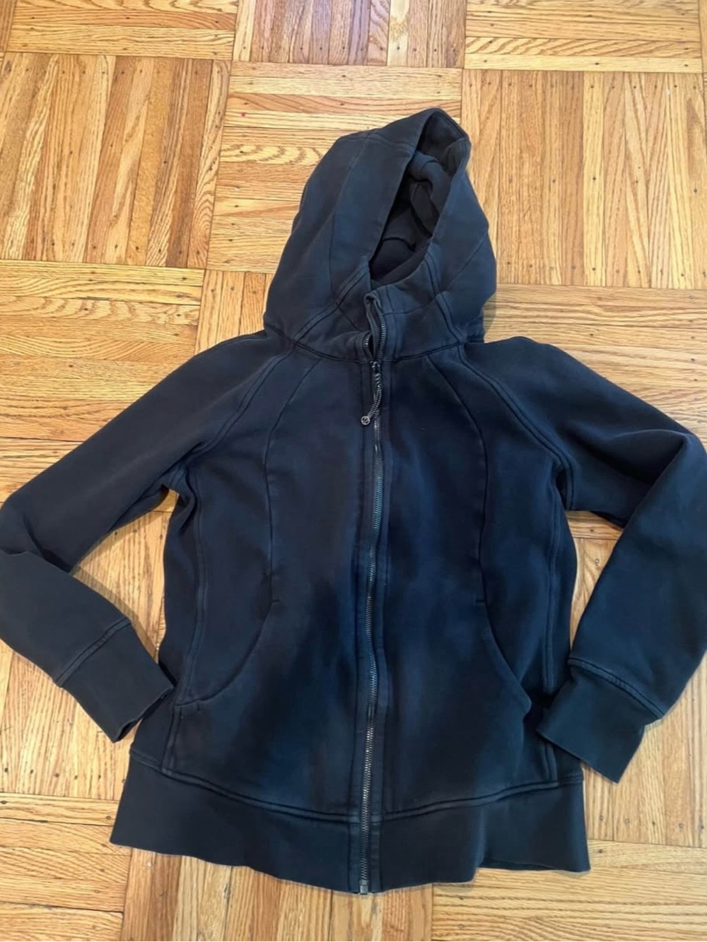 Lululemon black full zip hoodie size 12